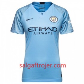 Manchester City Fodboldtrøjer Dame Hjemmebanesæt 2018/19 Kort ærmer